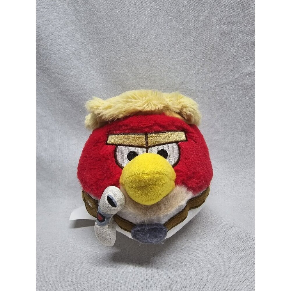 Angry Birds Star Wars Plush Luke Skywalker Red Stuffed Animal Bird Toy 5"